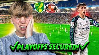 SUNDERLAND SECURE a PLAYOFF spot with a SOLD OUT away crowd! Norwich City vs Sunderland A.F.C