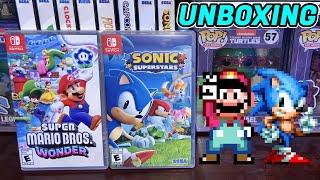 Unboxing 2 Nintendo Switch games: Super Mario Bros Wonder and Sonic Superstars