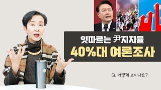 잇따르는 尹 지지율 40%대 여론조사ㅣ어떻게 보시나요?