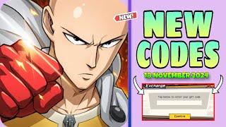 One Punch Man The Strongest New Gift Code 18 November 2024 || OPM The Strongest Codes