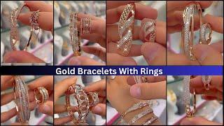 Lightweight Gold Jewellery Collection/Gold Bracelet’s With Ring|Beautiful Gold Set Design 2024#gold