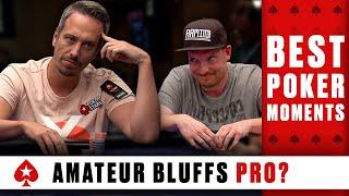 Can an amateur bluff a Pro Poker player? ️ Best Poker Moments ️ PokerStars