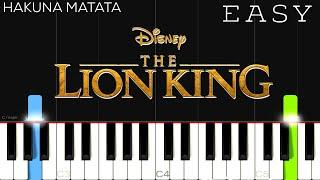 Hakuna Matata - Disney’s The Lion King | EASY Piano Tutorial