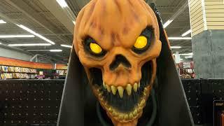 EVIL PUMPKIN HEAD TALKING DEMON PUMPKIN INTERACTIVE HORROR TOYS COLLECTIBLE ANIMATRONICS FANGS