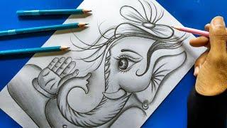 Easy Drawing Trick | How To Draw Ganesh Step By Step | Cute Ganesha Drawing Tutorial | GANESH