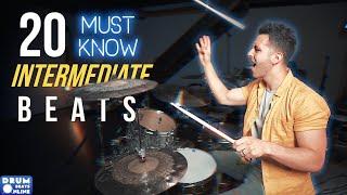20 MUST KNOW Drum Beats For Intermediate Drummers | Drum Beats Online