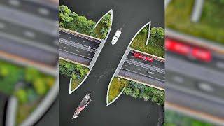 MIND BLOWING 'Disappearing Road’ Underwater Bridge!