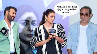 Tabu Reacts To Akshaye Khanna's Entry In Drishyam 2 | Lehren TV