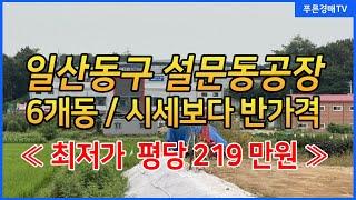 일산동구 설문동공장경매 ( 6월 7일 낙찰완료 ) 6개동 설문ic인근 공장경매추천