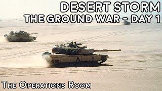 Desert Storm - The Ground War, Day 1 - Crush the Saddam Line - Animated