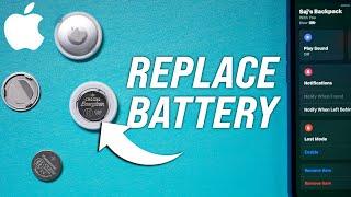 How to Remove and Replace the Battery in AirTag