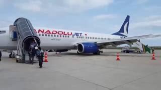 Anadolujet B737  Istanbul to Ordu Giresun HD Nice Engine View by Faruk / İstanbul-OrduGiresun Uçuşu.