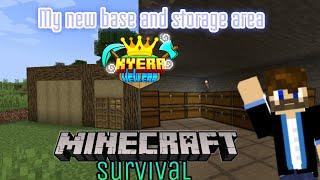 EP:1 | Kyera SEASON 1 | MINECRAFT MALAYALM | MY NEW BASE AND STORAGE AREA | HEZIN GAMING |