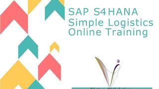 SAP S4 HANA Simple Logistics Online Training Video in Hyderabad,Bangalore,India