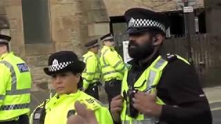 Scottish Defence League (SDL) demonstration in Wishaw 15th of April 2017