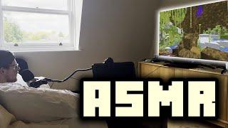 [ASMR] Quietly Playing Minecraft on my Sofa (whispers, keyboard, mouse sounds)