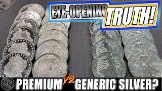 The Truth about Stacking Generic Silver vs Premium Silver Coins!