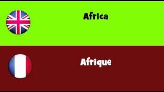 FROM ENGLISH TO FRENCH = Africa