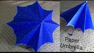 How to Make Paper Umbrella that Open and Close || Very Easy