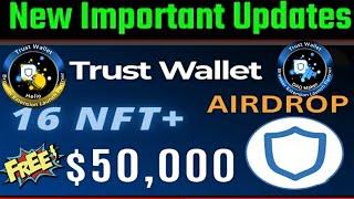 New Crypto Airdrop 2022- claim FREE 16 Nfts in TrustWallet Extension #TrustWalletExtension