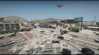 20 minutes of Insane Crash Fest in South Los Santos! Total Mayhem in GTA V 