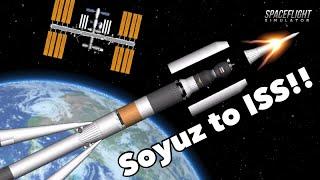 Soyuz visits the ISS in Spaceflight Simulator! (BP Download)