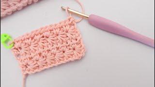 Como hacer el punto estrella a crochet