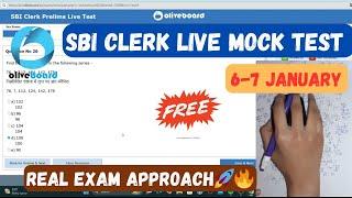 Oliveboard SBI CLERK/JA Live mock test(6-7 Jan) share your score how to attempt mock #ibps #exam