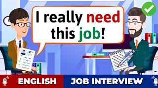 Job Interview Conversation in English | Tell Me About Yourself | Question and Answer 