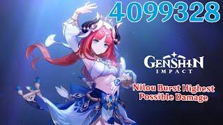 Nilou Hit 4 Million Damage | Highest Possible Damage