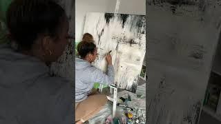 How I created a textured abstract painting ( Part 2)