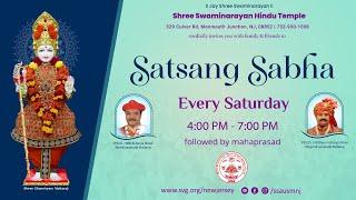 Saturday Satsang Sabha | RAAS UTSAV | Oct. 05, 2024 | Shree Swaminarayan Hindu Temple | SSAUSM NJ