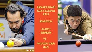 Highlights SEMIFINAL | PHUONG VINH BAO vs SAMEH SIDHOM | ANKARA World Cup 3-Cushion 2024