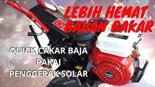 Modifikasi cultivator cakar baja Quick pakai mesin penggerak solar. Makin irit bos