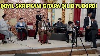 Qoyil skripkani gitara qilib chaldi.Rang barang tv.Og'abek Sobirov.rbrtv.Xorazm to'ylari.