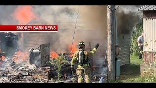 Fireworks Ignite Two Buildings & Adjacent Home Near Springfield