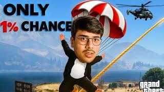 5 IMPOSSIBLE PARACHUTE Landings in GTA V | Most DANGEROUS PLACES