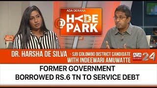 DR. HARSHA DE SILVA IN CONVERSATION WITH INDEEWARI AMUWATTE AT HYDE PARK ON ADA DERANA 24