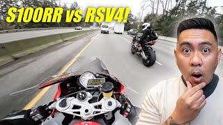 Bmw S1000RR vs Aprilia RSV4!