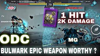 1 Hit 2k Damage Bulwark Epic Weapon Worthy ? | Shadow Fight Arena