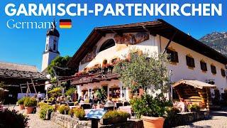 Walking Tour | Garmisch-Partenkirchen, Germany  | Germany's Most Charming Alpine Mountain Town【4K】