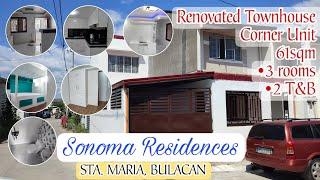 Our dream home!Finally,renovated na -Sonoma Residences Sta Maria Bulacan|corner unit 61sqm lot area