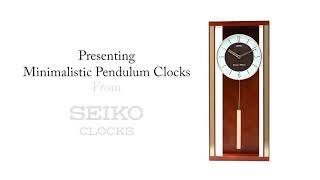 Minimalistic Pendulum Clocks from Seiko Clocks