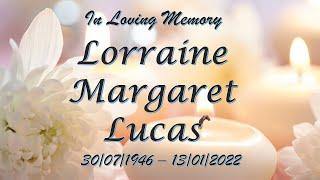 Lorraine Margaret Lucas