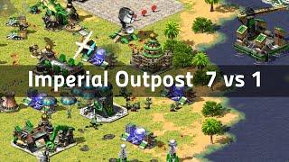 Red Alert 2 | Imperial Outpost | (7 vs 1 + Superweapons)