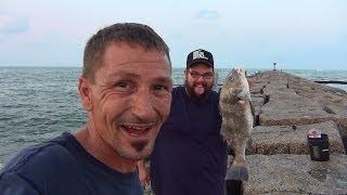 Salt Water Fishing, Black Drum on the Jetties 1/6