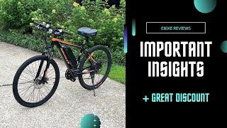 important Key Details: ANCHEER Electric Bike 500W 26'' Commuter Ebike Review