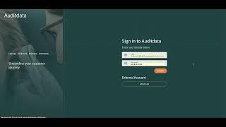 Signing In and Out Of Auditdata Manage | Auditdata