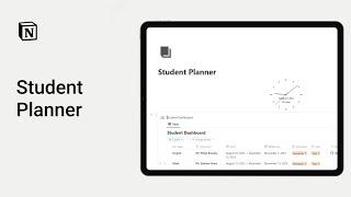 The Ultimate Notion Student Planner Template