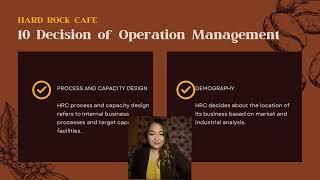 HARD ROCK CAFE OPERATION MANAGEMENT